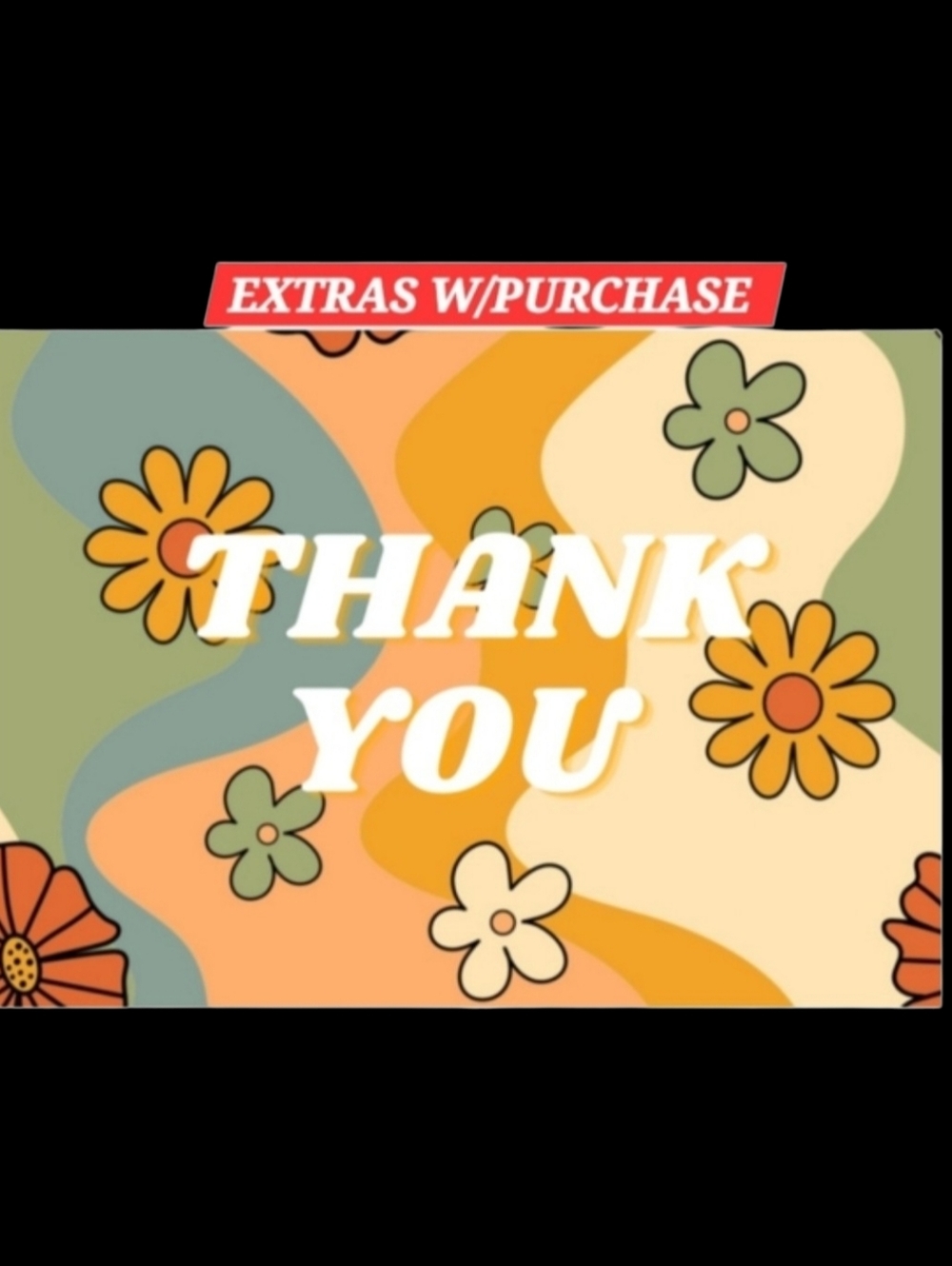 25ct. 4x6 Floral Thank You Cards - Bonus 3 Random Polymailers ✨️PRICE FIRM✨